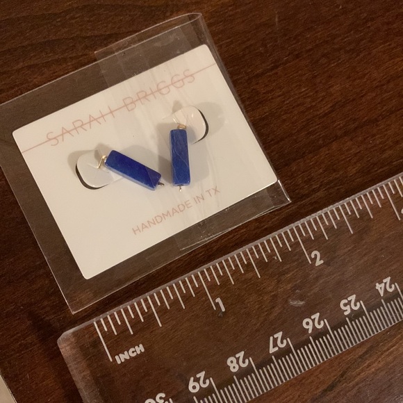Sarah Briggs blue earrings - Picture 2 of 3
